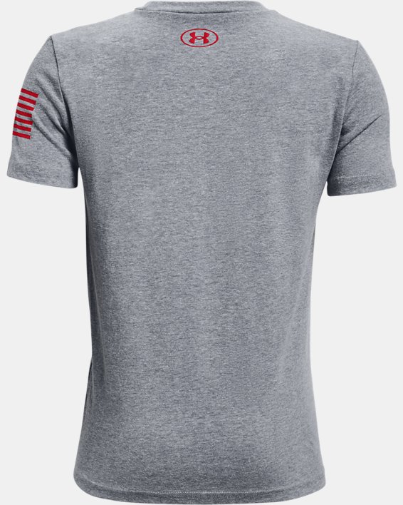 Boys' UA Freedom PTH T-Shirt, Gray, pdpMainDesktop image number 1